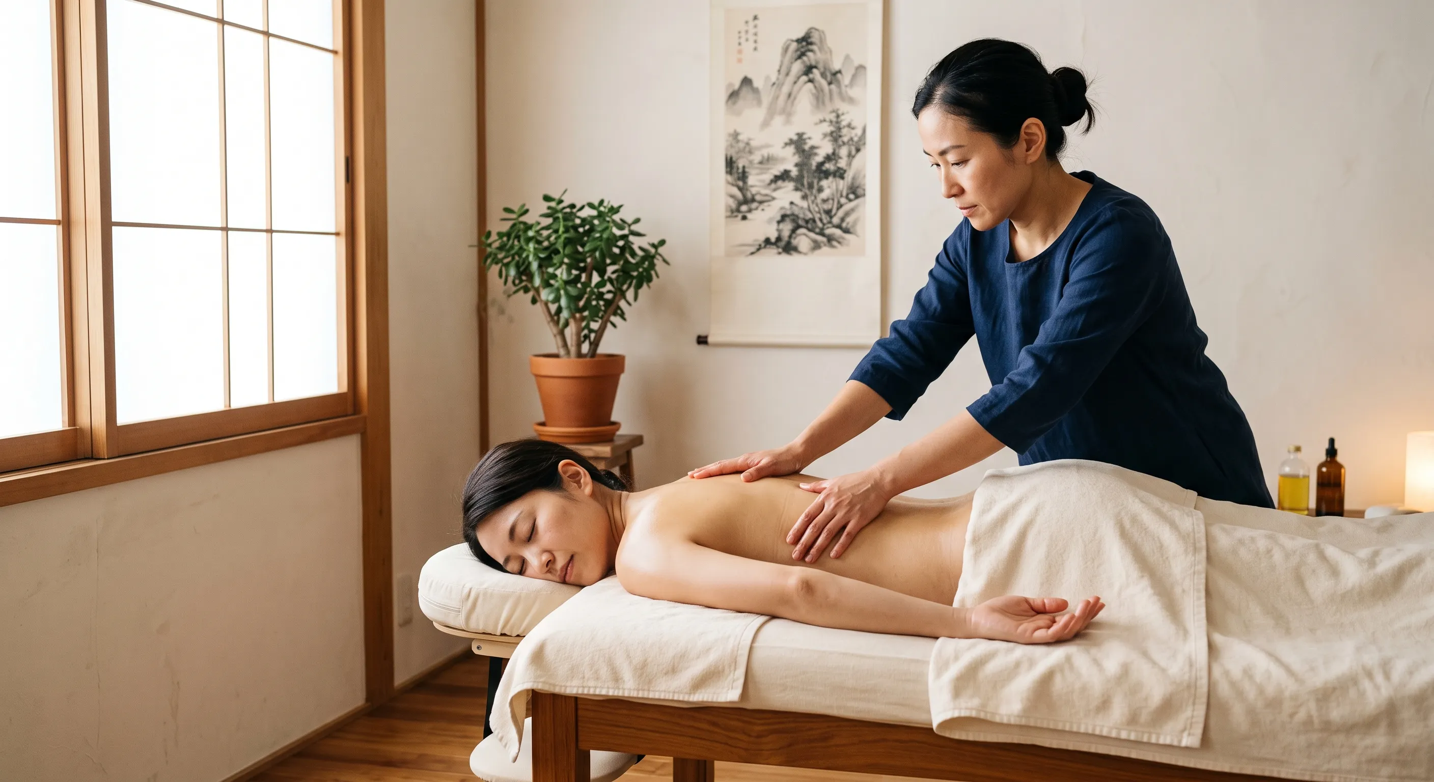 Meridian massage therapy session at Wellness Therapy 431 in Singapore