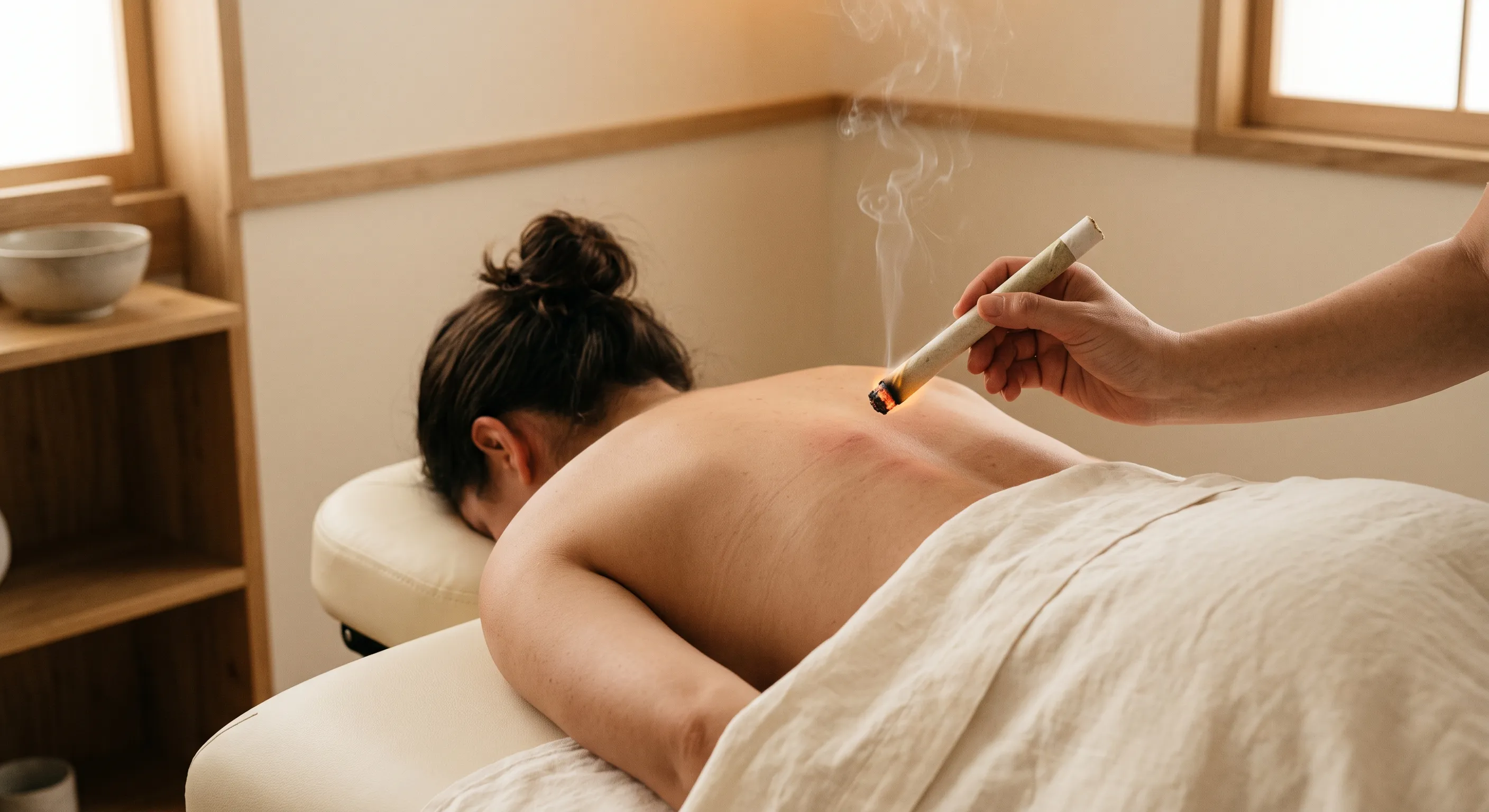 Moxibustion warmth therapy